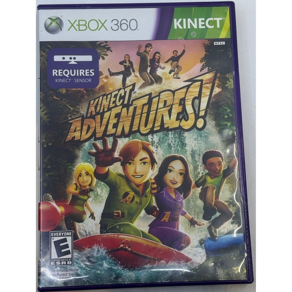 Kinect Adventures! Microsoft Xbox 360‎ Video Game with Manual Requires Kinect